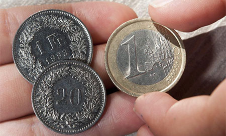 Suiza retira los topes a la cotización de su divisa depreciando al euro